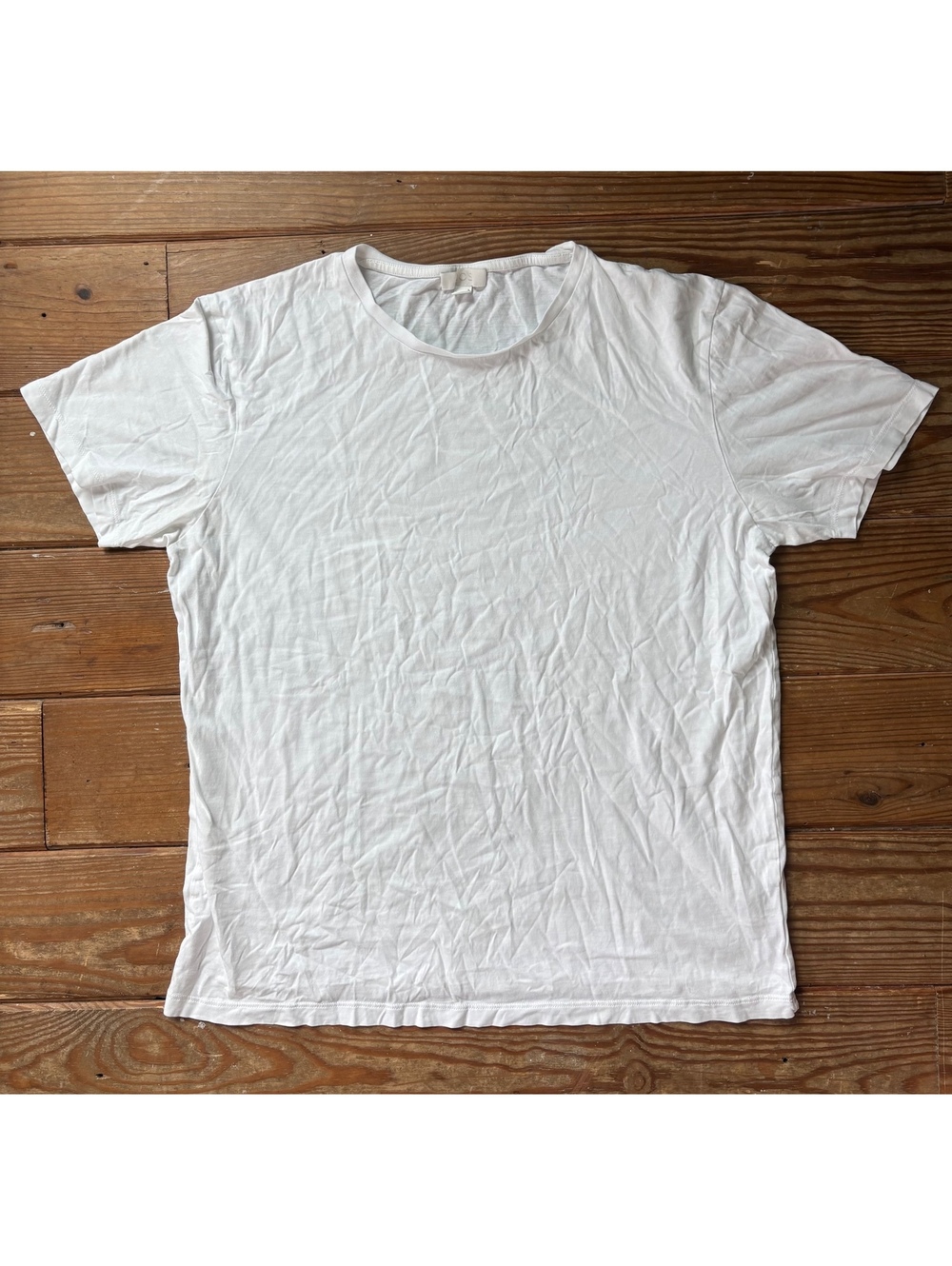 COS White Essential Crew Neck Cotton T-Shirt Women’s Large